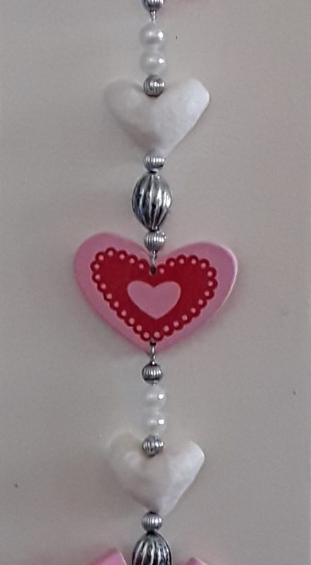 Valentijns zeepketting rose